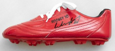 Wayne Rooney Signed Football Boot