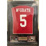 Paul McGrath Signed Framed Shirt