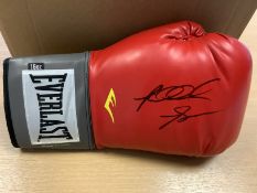 Riddick Bowe Big Daddy Signed Boxing Glove
