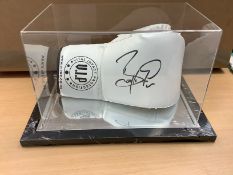 Barry McGuigan Signed Boxing Glove In Acrylic Box