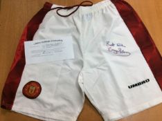 Bryan Robson Manchester United Signed Shorts