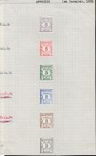 Zanzibar - Postage Dues 1935 (Nov. 1) Appendix page bearing 1935 5c postage due imperf colour trials