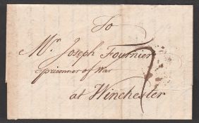 Great Britain - France 1758 RISONER OF WAR Entire letter from London 14th September 1758 to 'Joseph