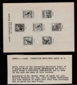 G.B. - Lundy Island 1953 Coronation publicity sheet, the fine collection in a stockbook including a