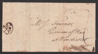 Great Britain - France 1762. PRISONER OF WAR Entire letter from Antoine Vialars, London dated 20th A