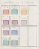 G.B. - Telegraph Stamps / Surface Printed 1874 (May 20) De La Rue appendix page headed “New Colours