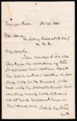 ROYALTY KING LOBENGULA 1888 (October 23) O.H.M.S Cover signed “J.S Moffat, A.C” and addressed