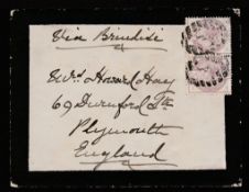 ADEN / GB - MILITARY 1884 Cover from Lt. H.Hay, R.N. to his father (24th letter of the correspond...