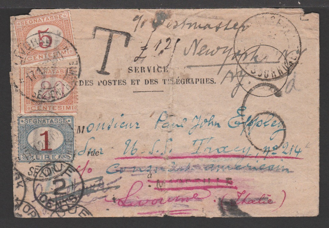 GIBRALTAR 1928 (Jan 12) France Official Postal Note (some wear) from the Marseille Post Office to...