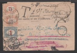 GIBRALTAR 1928 (Jan 12) France Official Postal Note (some wear) from the Marseille Post Office to...