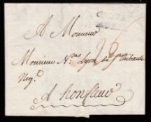 FRANCE - MARITIME / HAITI 1765 Entire Letter from Cap to Honfleur with a good strike of the "COL...