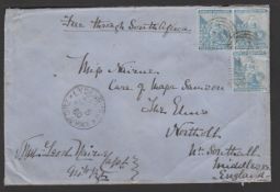 TRANSVAAL / CAPE OF GOOD HOPE 1880 (Jan 5) Cover to England endorsed from Capt. McLeod Nairne of...