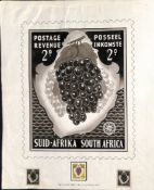 SOUTH AFRICA 1954 Original unaccepted design for a proposed definitive issue, by James Berry, O....