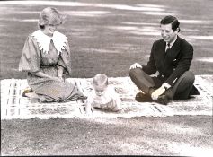 Royalty Prince William takes first steps Royal Tour Australia, New Zealand, April 1983 photograph...