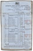 G.B. - GREENOACK & ARDRISHAIG PACKET 1855 Time Bill for the steamer service between Greenock and...