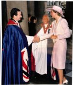 Royalty Princess Diana attending St. Pauls Cathedral in October 1990 photographed by Philip Way