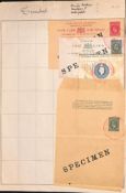 TRINIDAD 1902-04 Postal stationery - 1/2d, 1d Post Cards, 1/2d, 1d Wrappers, 2d registration env...