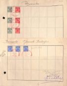 BERMUDA 1908-10 Dry Dock 1/2d green, 1d red, 21/2d blue, three of each value, all overprinted "S...