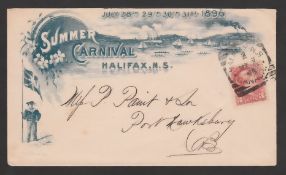 CANADA - NOVA SCOTIA 1896 Printed pictorial cover advertising the "Summer Carnival" June 28th...