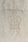 Royalty A fine pair of Queen Victoria's silk stockings, late 19th century. Royalty A fine pair of...
