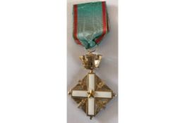 Italy Order Merit Knight's Cross Military Medal 1951 Award Decoration