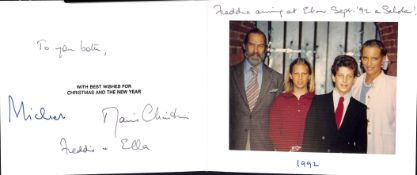 Royalty-Great Britain 1992 Fine original hand signed royal Christmas card from Prince Michael of...