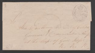 CAPE OF GOOD HOPE c.1810 ntire to "His Excellency The Earl of Caledon, Governor & Commander in C...