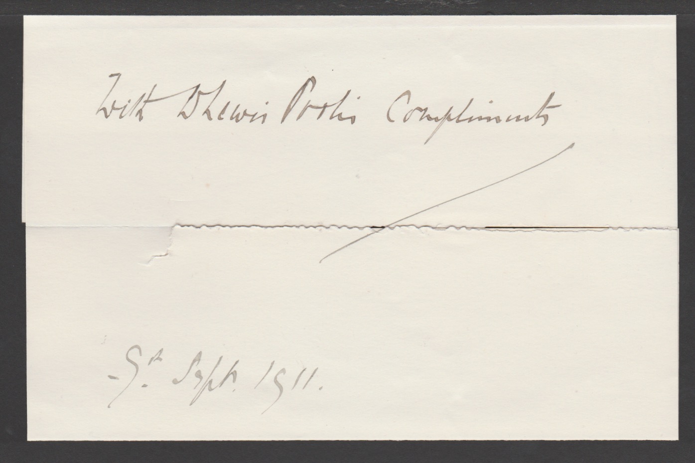 G.B. - FIRST U.K AERIAL POST 1911 (Sep. 9) Violet 'Privilege Mail' envelope franked KEVII 1d, fl...