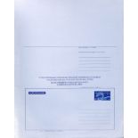 HONG KONG 1983 $1 deep blue and vivid blue Dragon postal stationery aerogramme (210 x 100mm) - a...