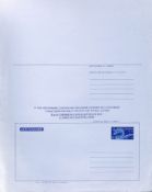 HONG KONG 1983 $1 deep blue and vivid blue Dragon postal stationery aerogramme (210 x 100mm) - a...