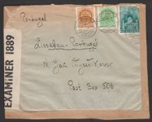 P. O. BOX 506 / HUNGARY 1941 Cover from Nagyszakacsi, Hungary, addressed to "Post Box 506, Lisbo...