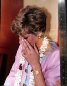 Royalty Princess Diana in tears at Mother Thereasa Mission India