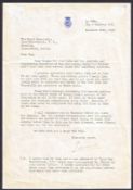 Royalty Edward VIII Typed Abdication letter from Edward VIII Duke of Windsor to Lord Beaverbrook