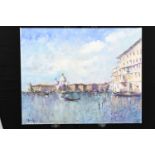 John Ambrose Oil on Canvas "Santa Mara - Venice"