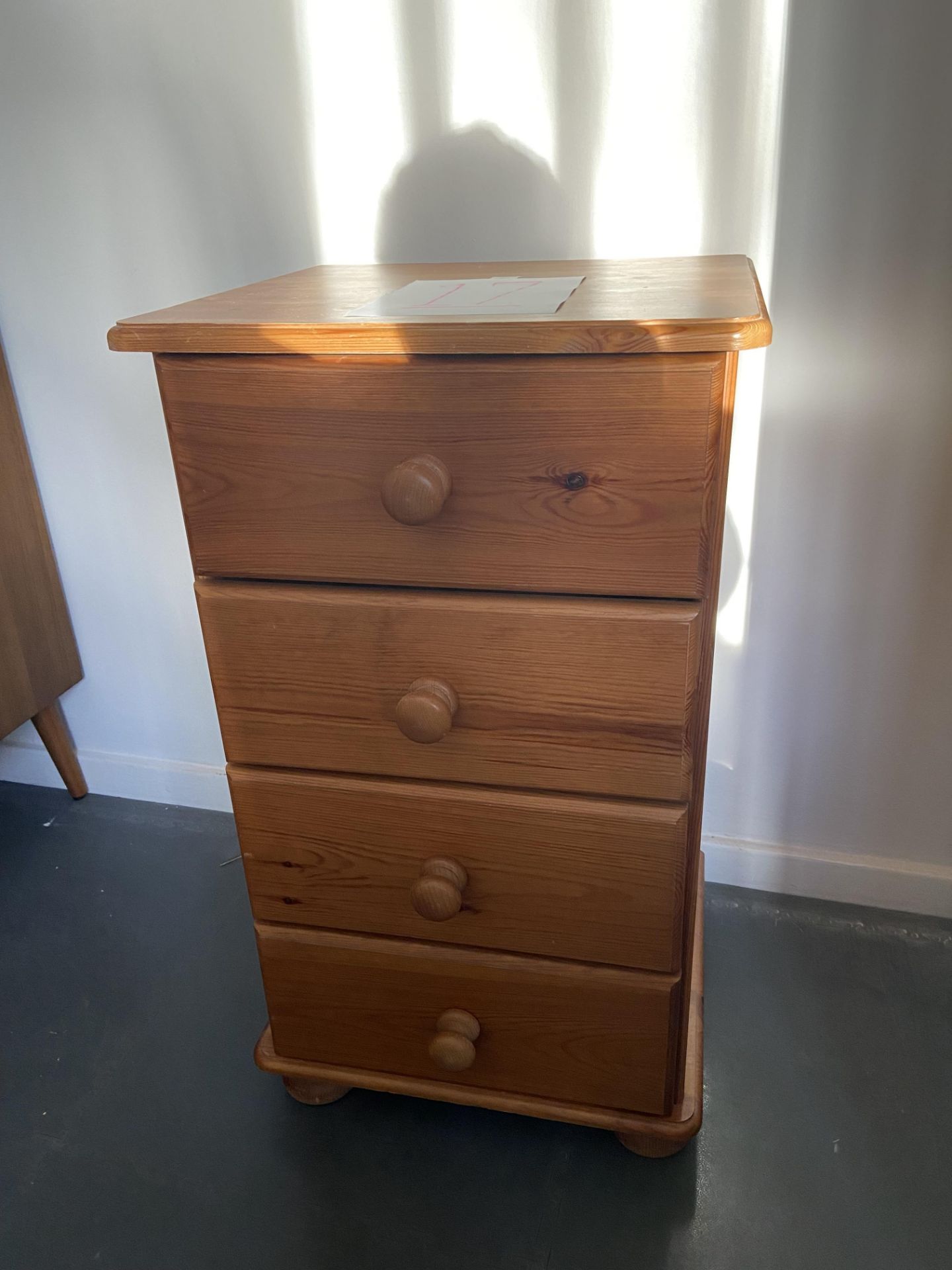 Pine 4 Drawer Chest, 31" High