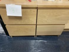 Pair of 2 Drawer Chests 22"""" H x 16"""" W