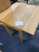 Oak Draw Leaf Table 35"""" x 36"""" x 29""""