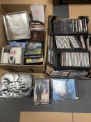Collection of CDs, DVDs