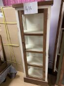 NEW - Solid mahogany Hardwood And Painted Glazed Display Cabinet 71” Height X 25” Width