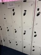 Bank Of 18 Lockers Mostly With Keys