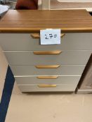 Retro Style 5 Drawer Chest