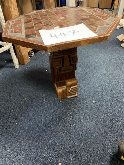 Wood Games Top Side Table 22” Height X 24” Width
