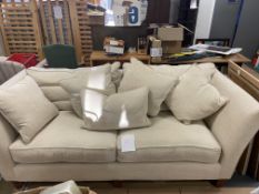 Sofa and Cushions, 7' Wide