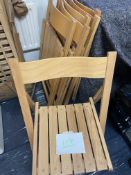 6 Wooden Folding Chairs