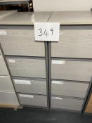Two Grey Filing Cabinets A/F
