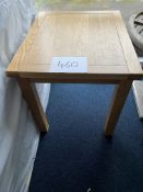 Oak Fold Over Swivel Top Dining Table