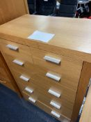 Oak Chest of Drawers 46"""" x 32""""