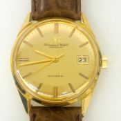 IWC / Schaffhausen - Gentlemen's Yellow gold Wrist Watch