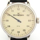 Meistersinger / No 01 - Gentlemen's Steel Wrist Watch