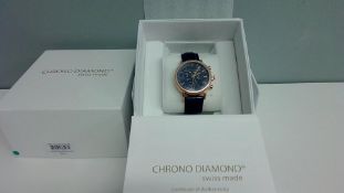 Chrono Diamond swiss made watch